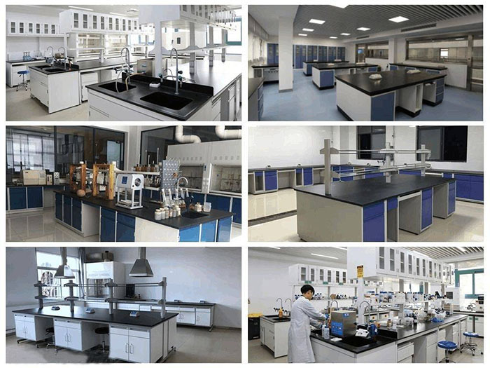 實驗室通常包括實驗室家具設備 、通風系統 、氣路系統 、中央純水/廢水處理系統等 ，實驗室家具設備通常包括實驗台 、通風櫃 、配件等 ，通風系統分為直排和集中排兩大類 。
